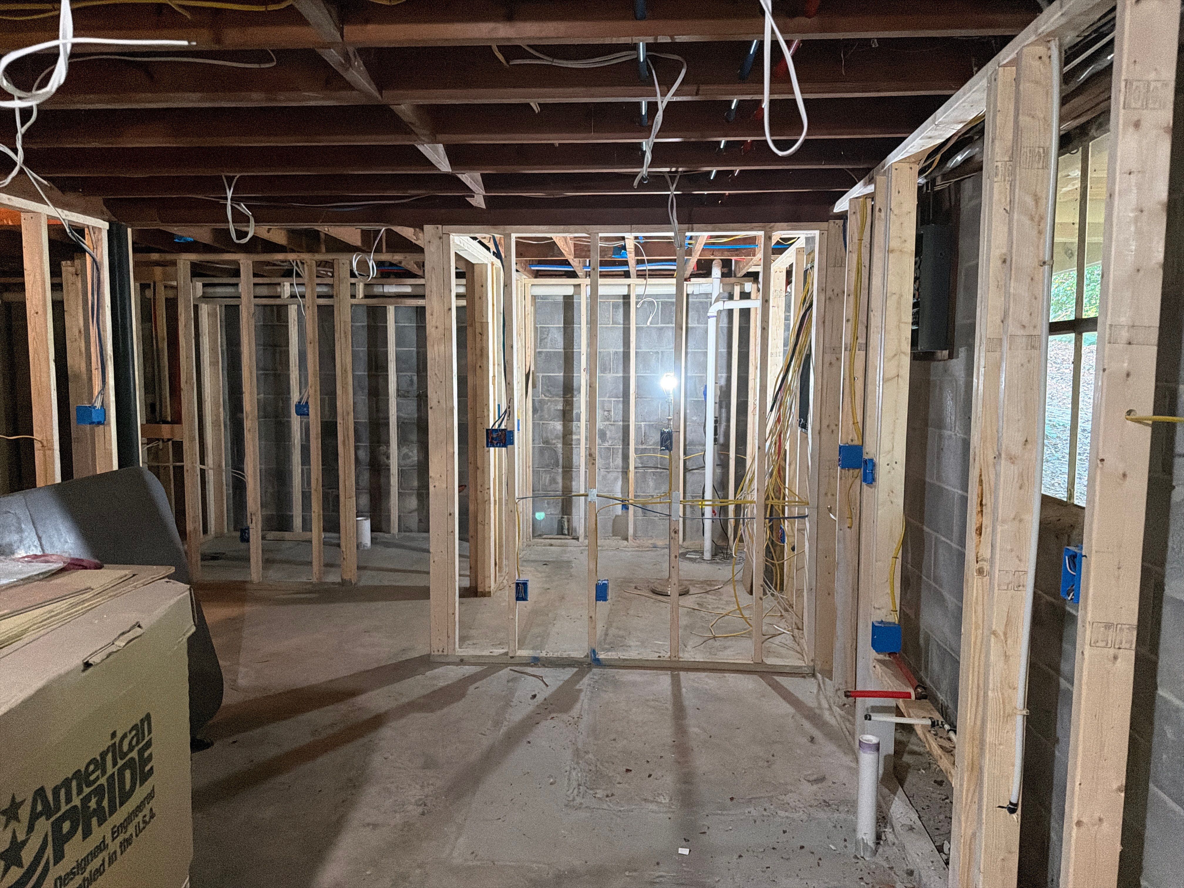 3356 Woodview Dr SE, Smyrna — Basement framing and rough-in work