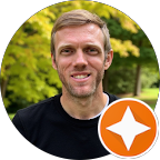 Man with nature background