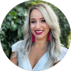 Woman with nature background