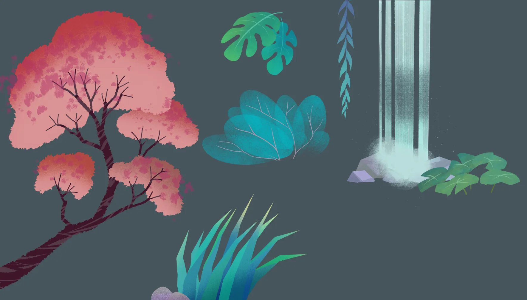 Concept art for animated short, Rinse and Shine