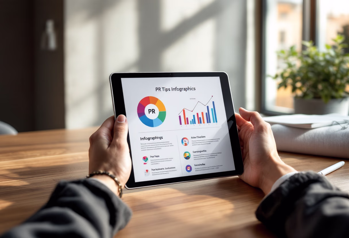 [digital project] image of pr tips infographic (for a pr firm)