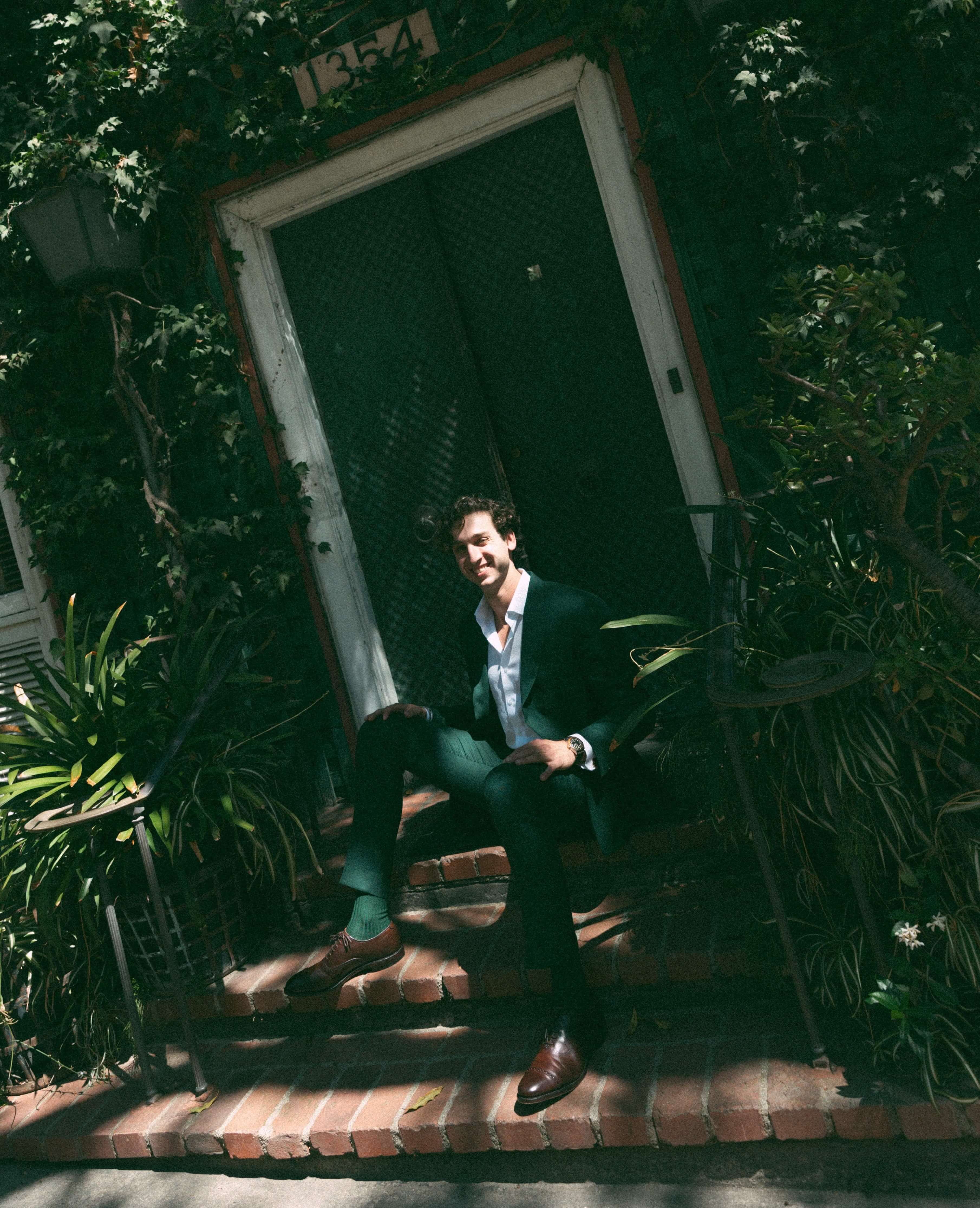 image of a person on a phone call (for a productivity tools business)