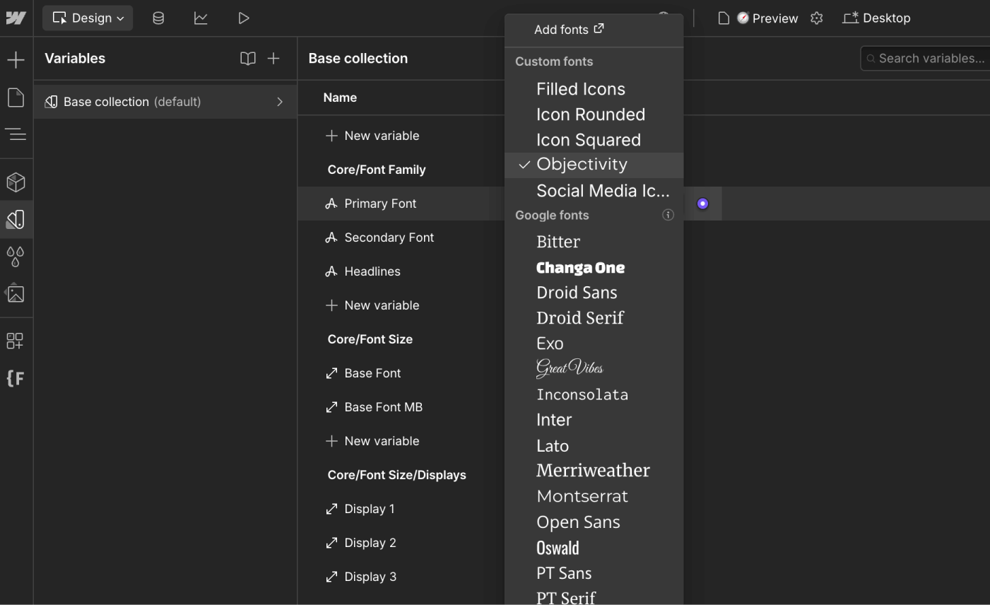 Typography - GardenView Webflow Template | BRIX Templates