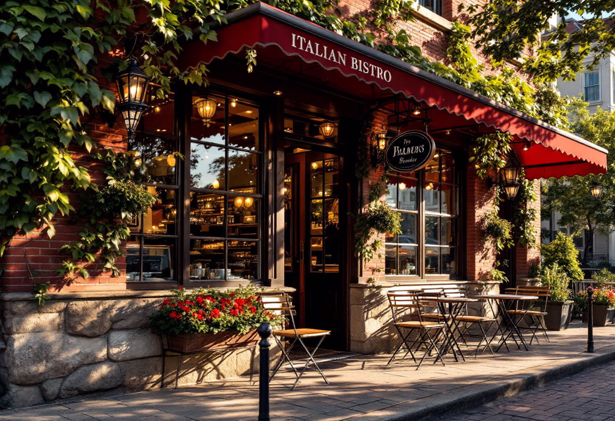 image of the restaurant building (for an italian restaurant)