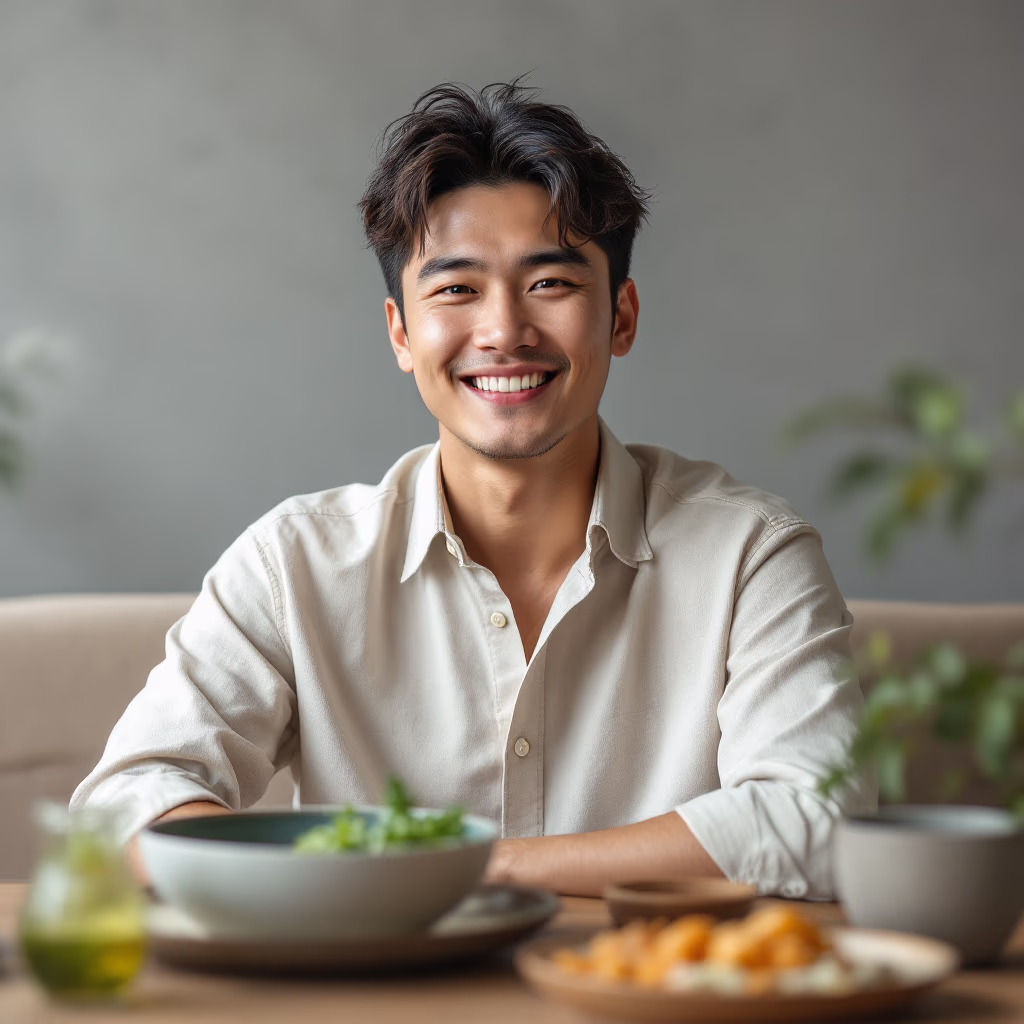 [headshot] image of customer (for a chinese restaurant)
