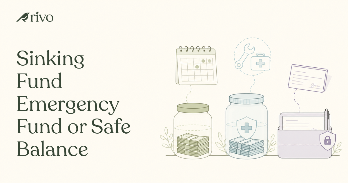 Sinking Fund vs Emergency Fund vs Safe Balance