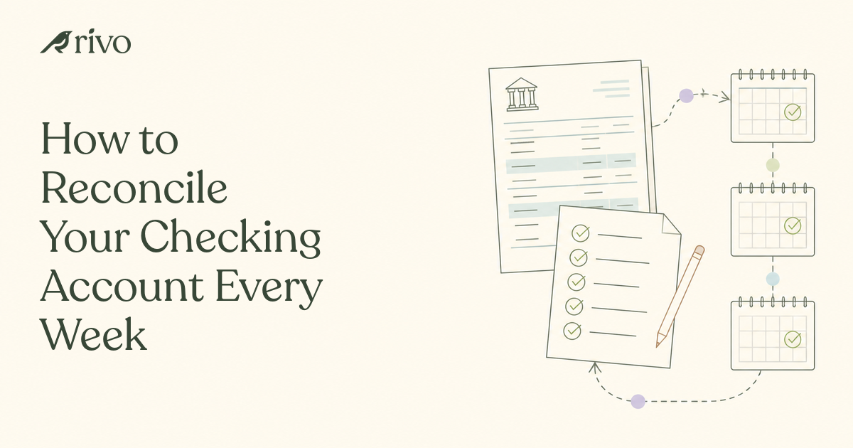 How to Reconcile Your Checking Account Every Week
