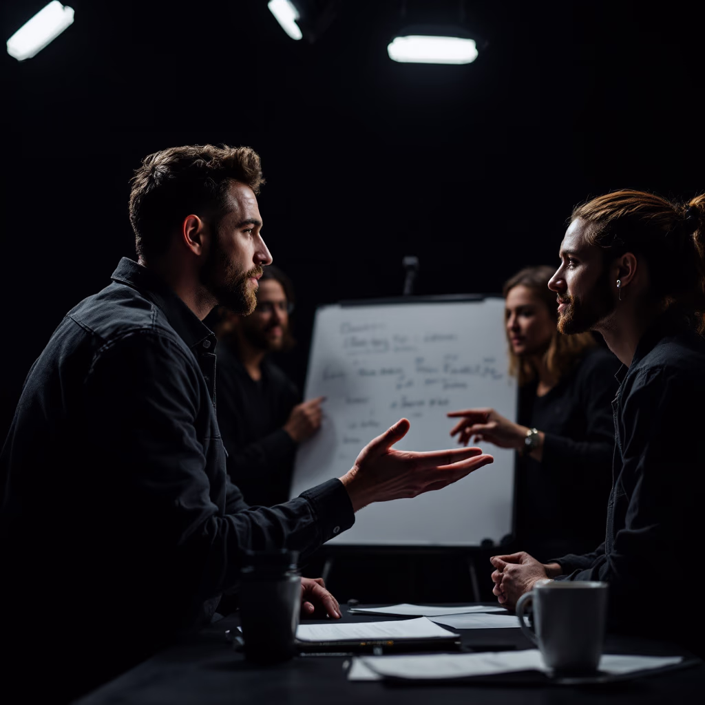 [team] image of teamwork in the studio