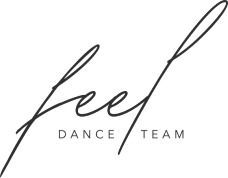 black logo feel dance team