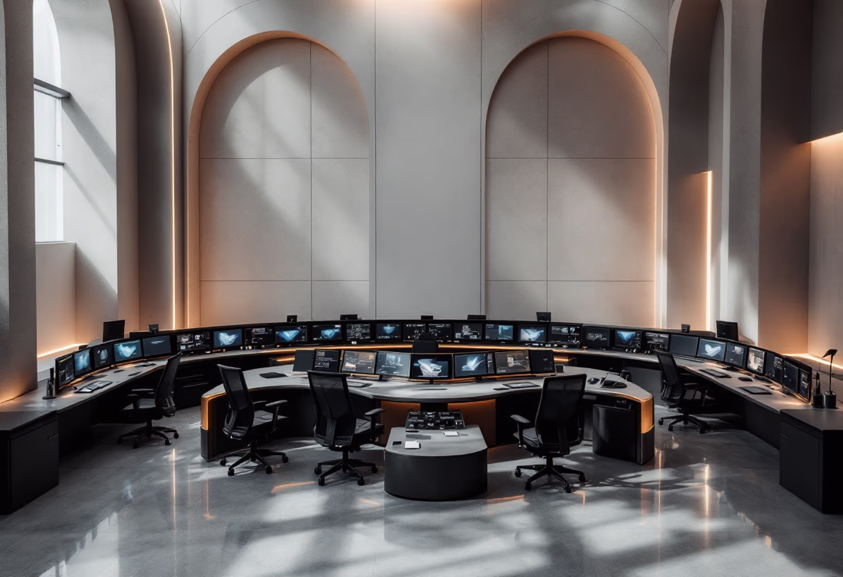 image of a traffic control center (for a mobility and transportation)