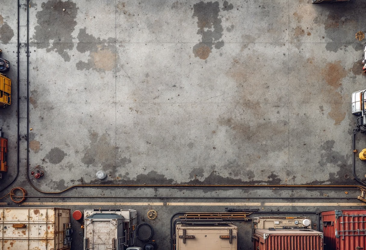 [background image] image of truck depot