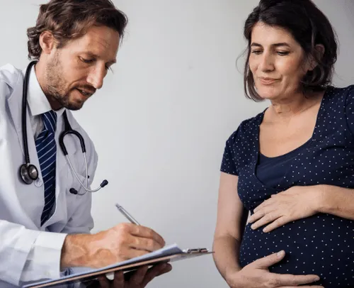 woman and doctor consultation