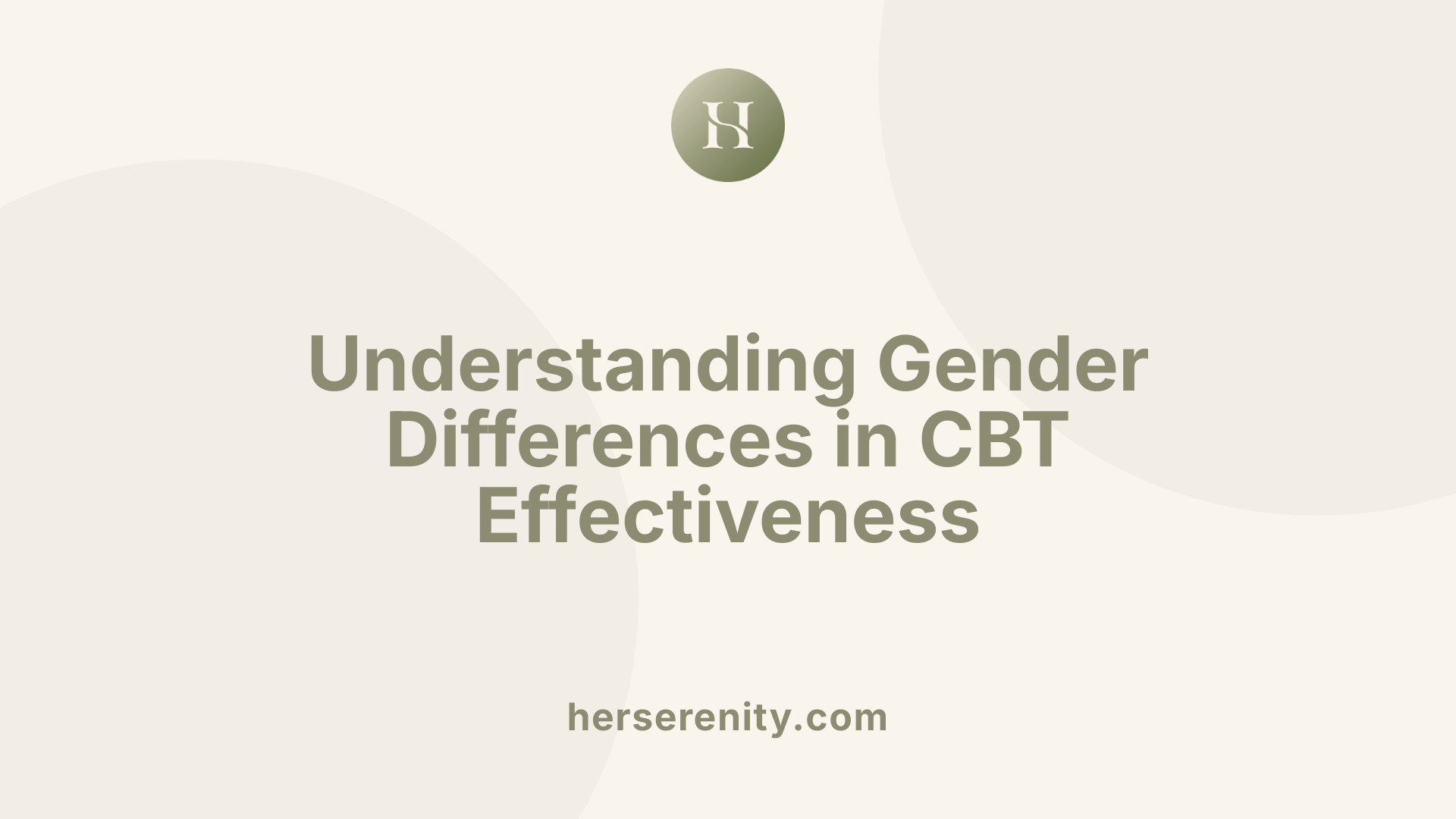 Understanding Gender Differences in CBT Effectiveness