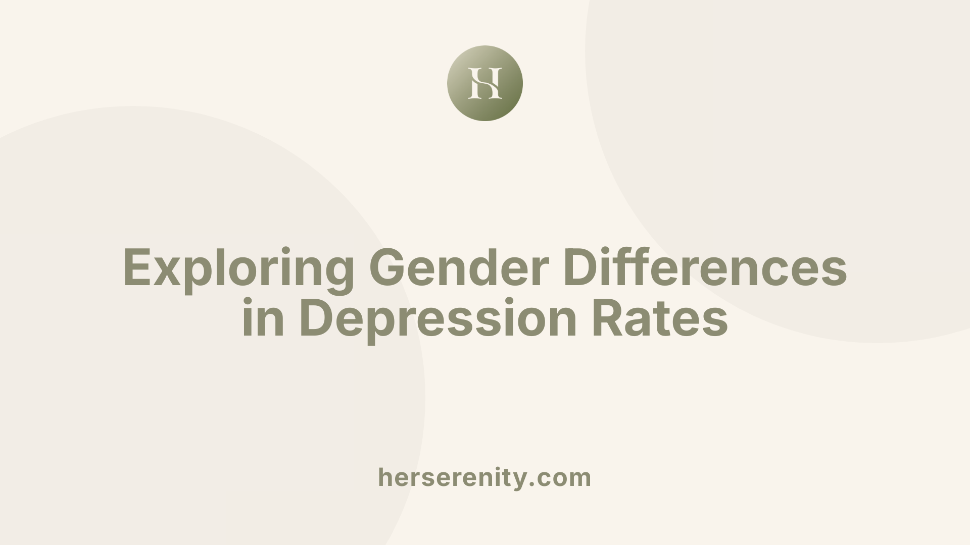 Exploring Gender Differences in Depression Rates