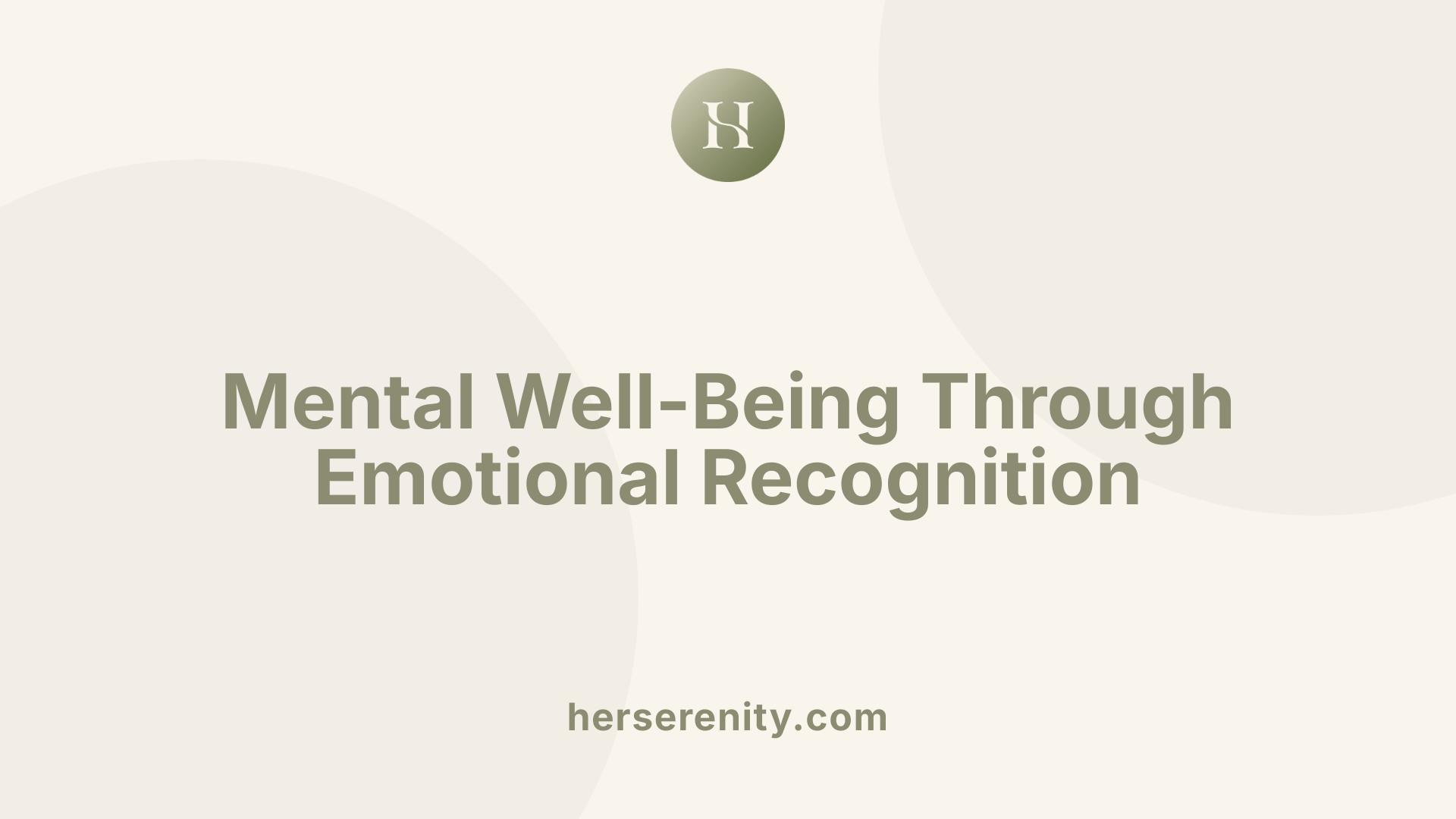 Mental Well-Being Through Emotional Recognition