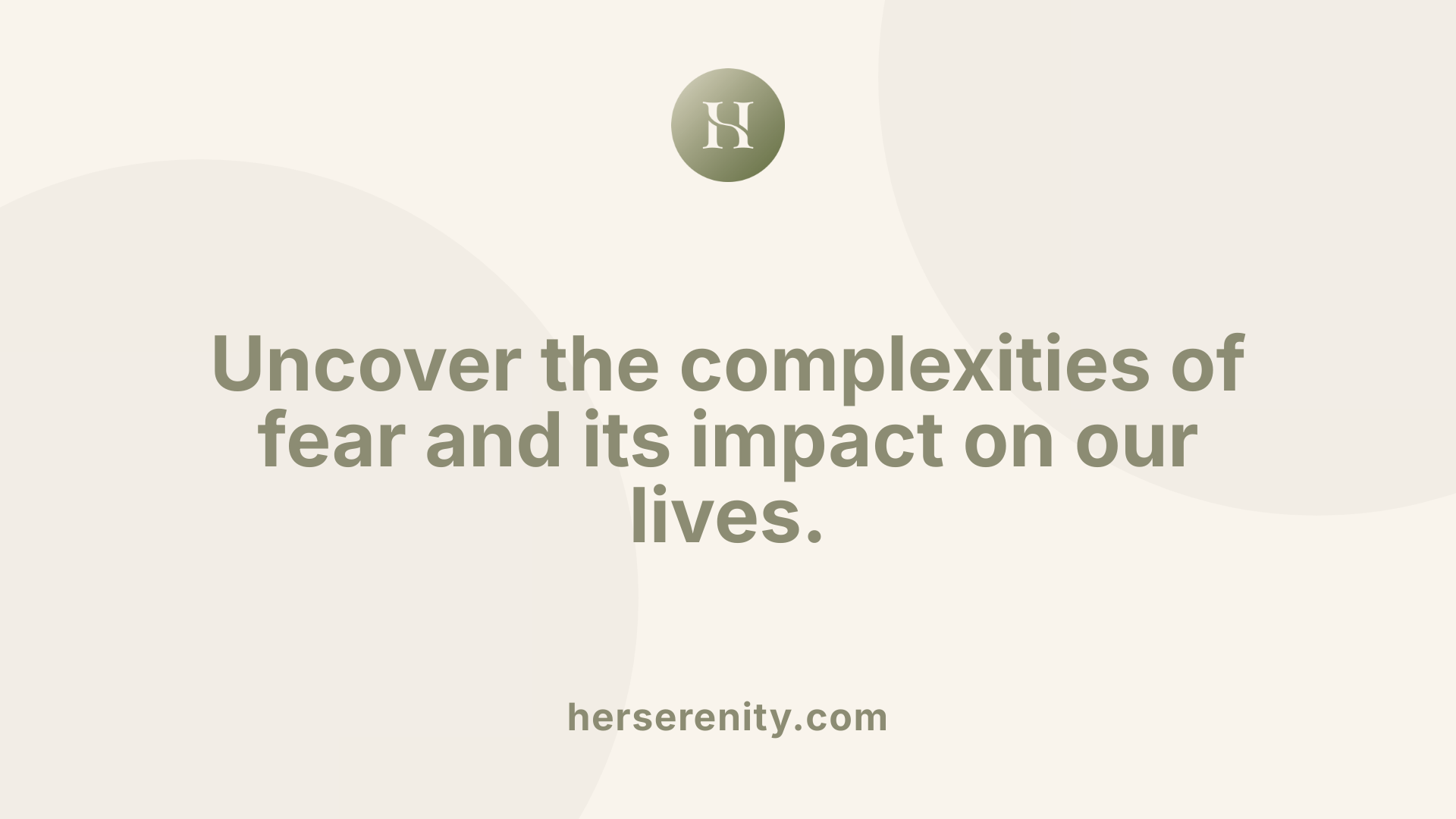Uncover the complexities of fear and its impact on our lives.