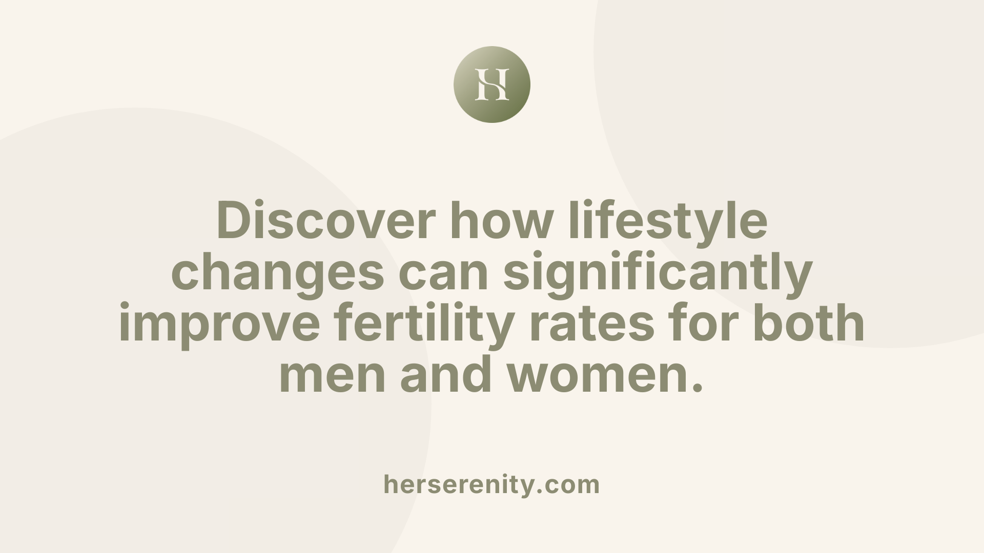 Discover how lifestyle changes can significantly improve fertility rates for both men and women.