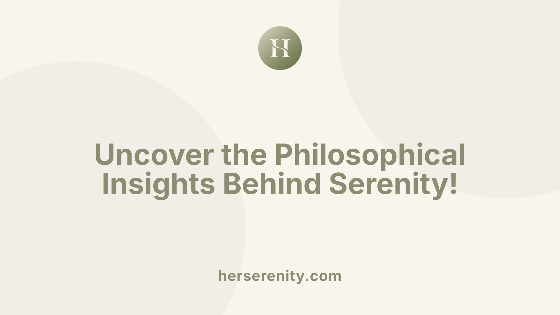 Uncover the Philosophical Insights Behind Serenity!
