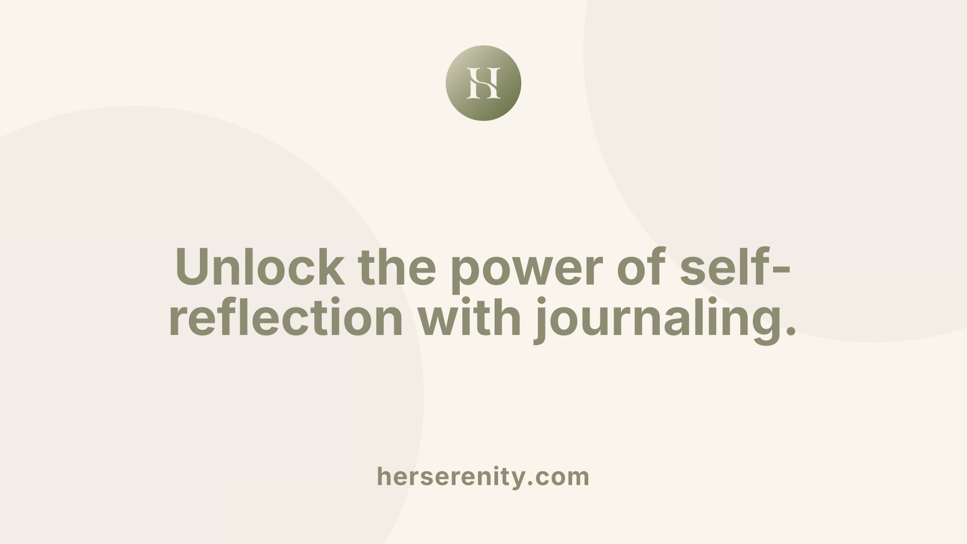 Unlock the power of self-reflection with journaling.