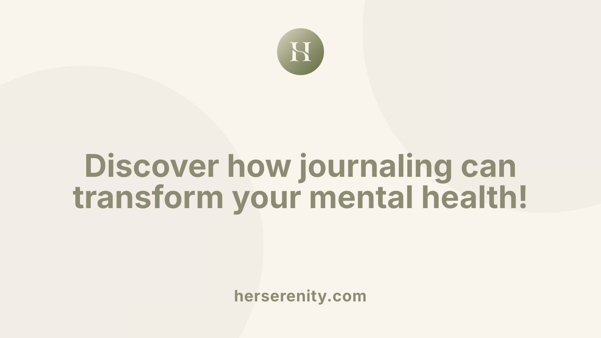 Discover how journaling can transform your mental health!