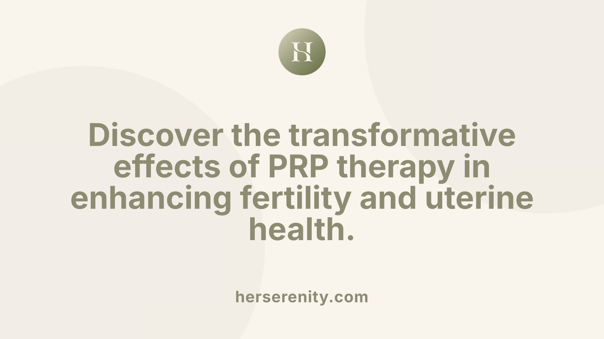Discover the transformative effects of PRP therapy in enhancing fertility and uterine health.