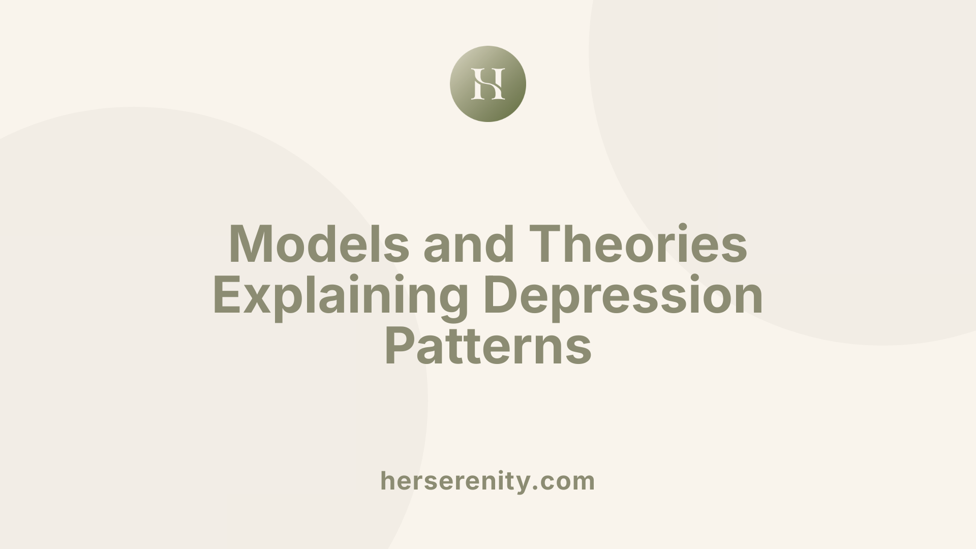 Models and Theories Explaining Depression Patterns