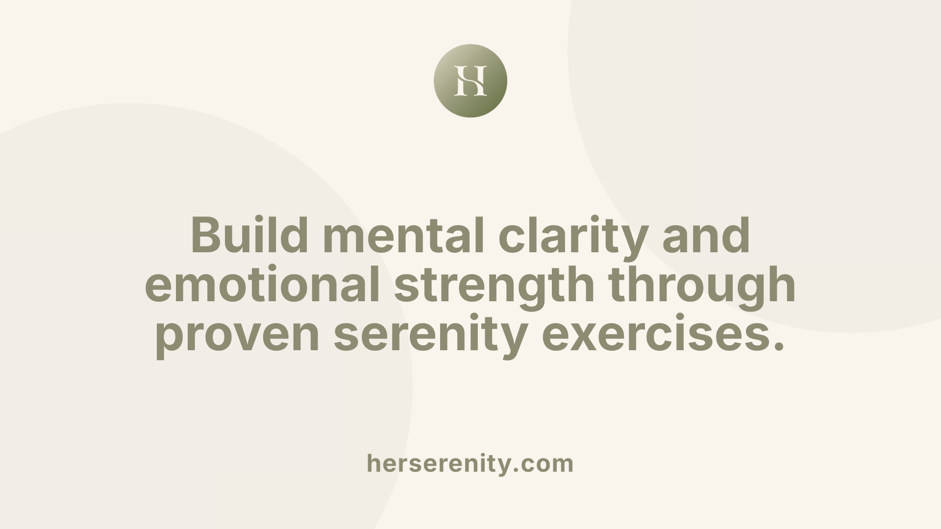 Build mental clarity and emotional strength through proven serenity exercises.