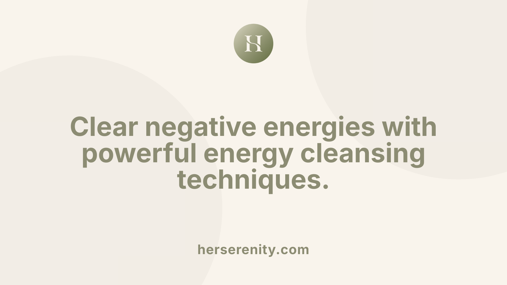 Clear negative energies with powerful energy cleansing techniques.