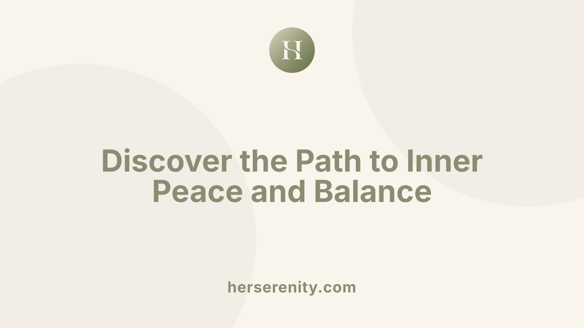 Discover the Path to Inner Peace and Balance