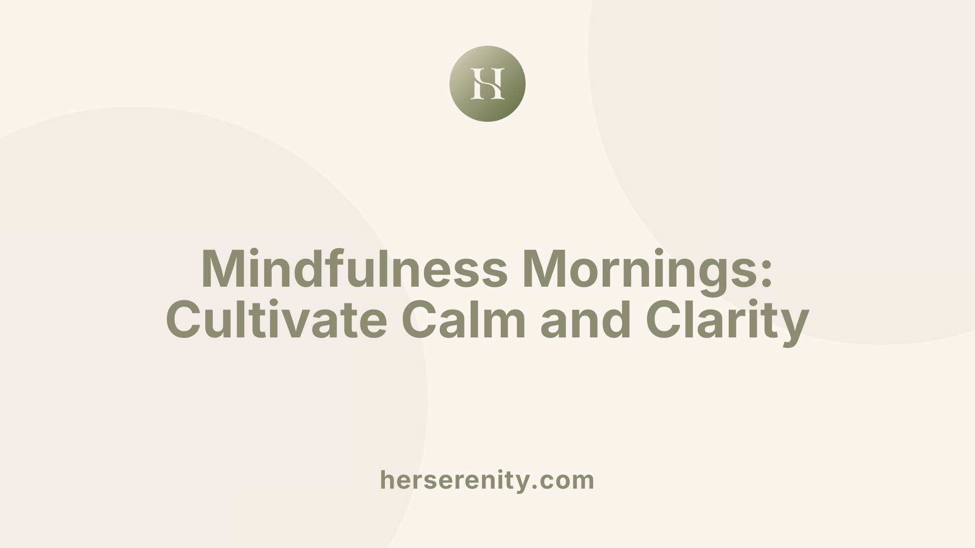 Mindfulness Mornings: Cultivate Calm and Clarity