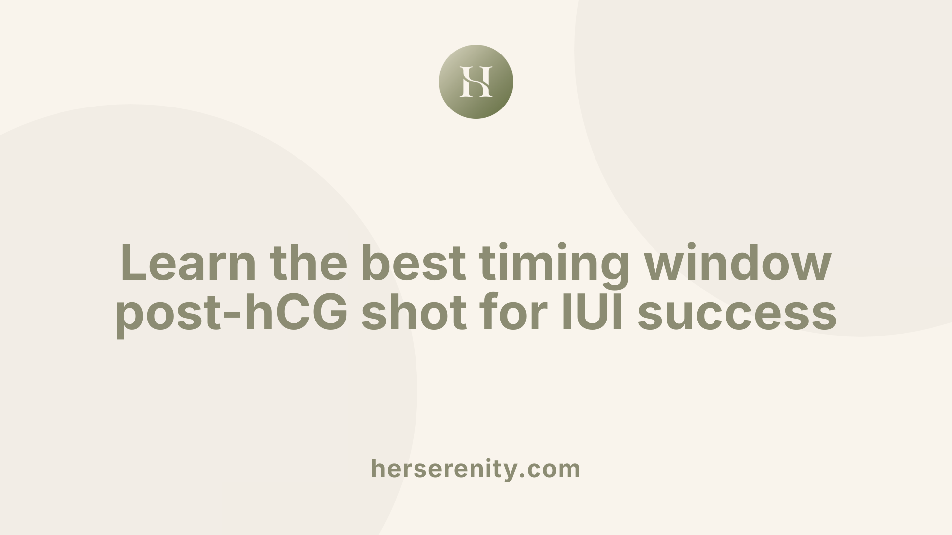 Learn the best timing window post-hCG shot for IUI success