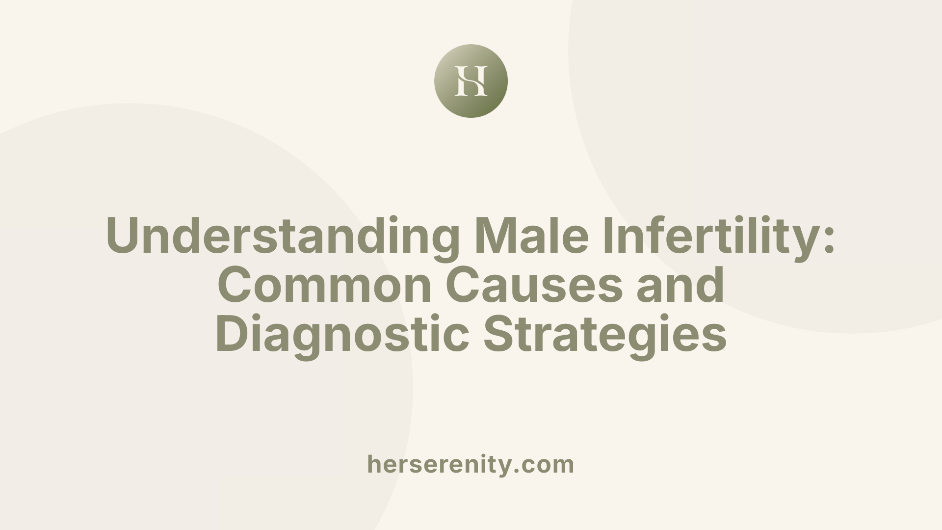 Understanding Male Infertility: Common Causes and Diagnostic Strategies