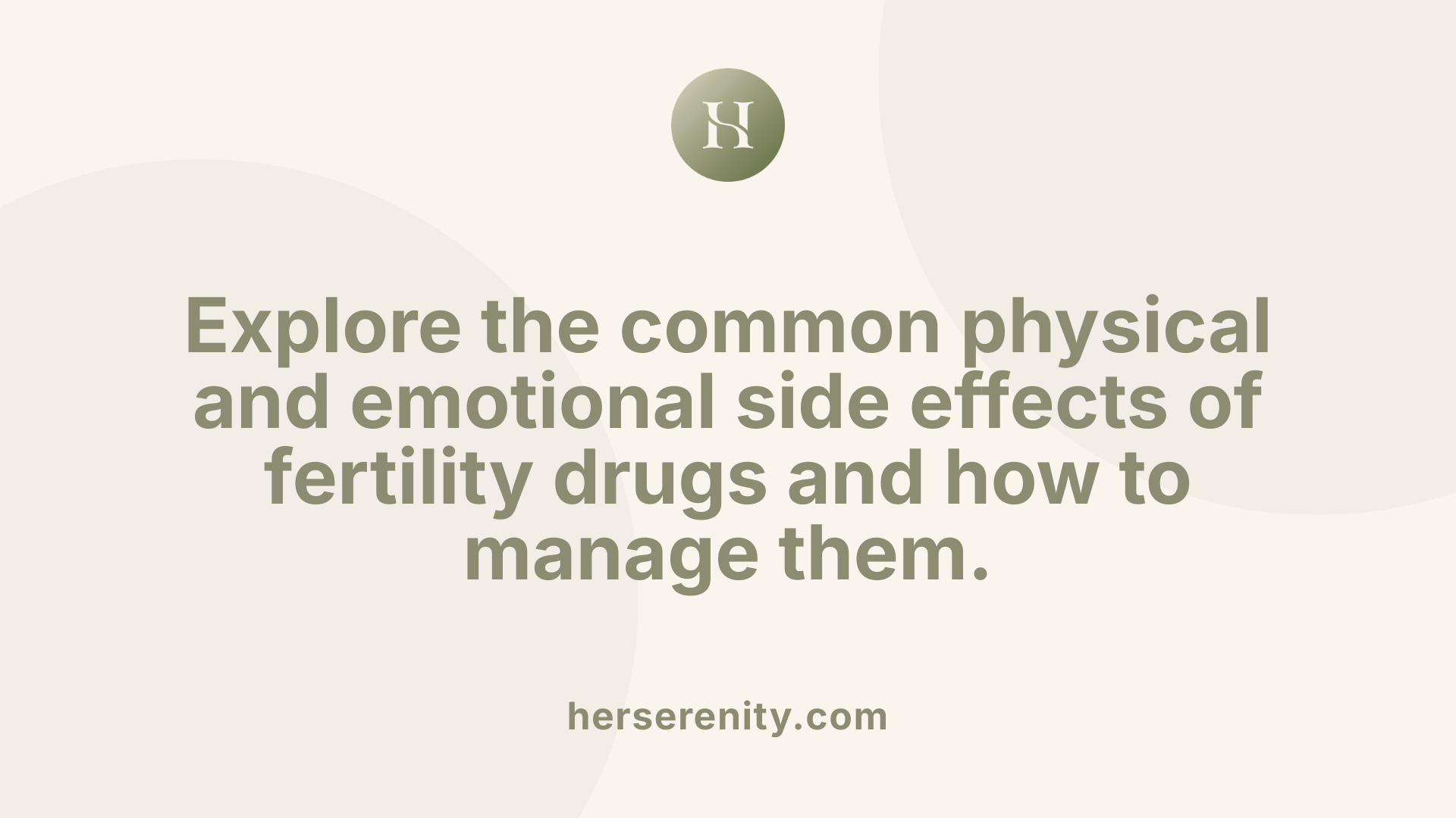 Explore the common physical and emotional side effects of fertility drugs and how to manage them.
