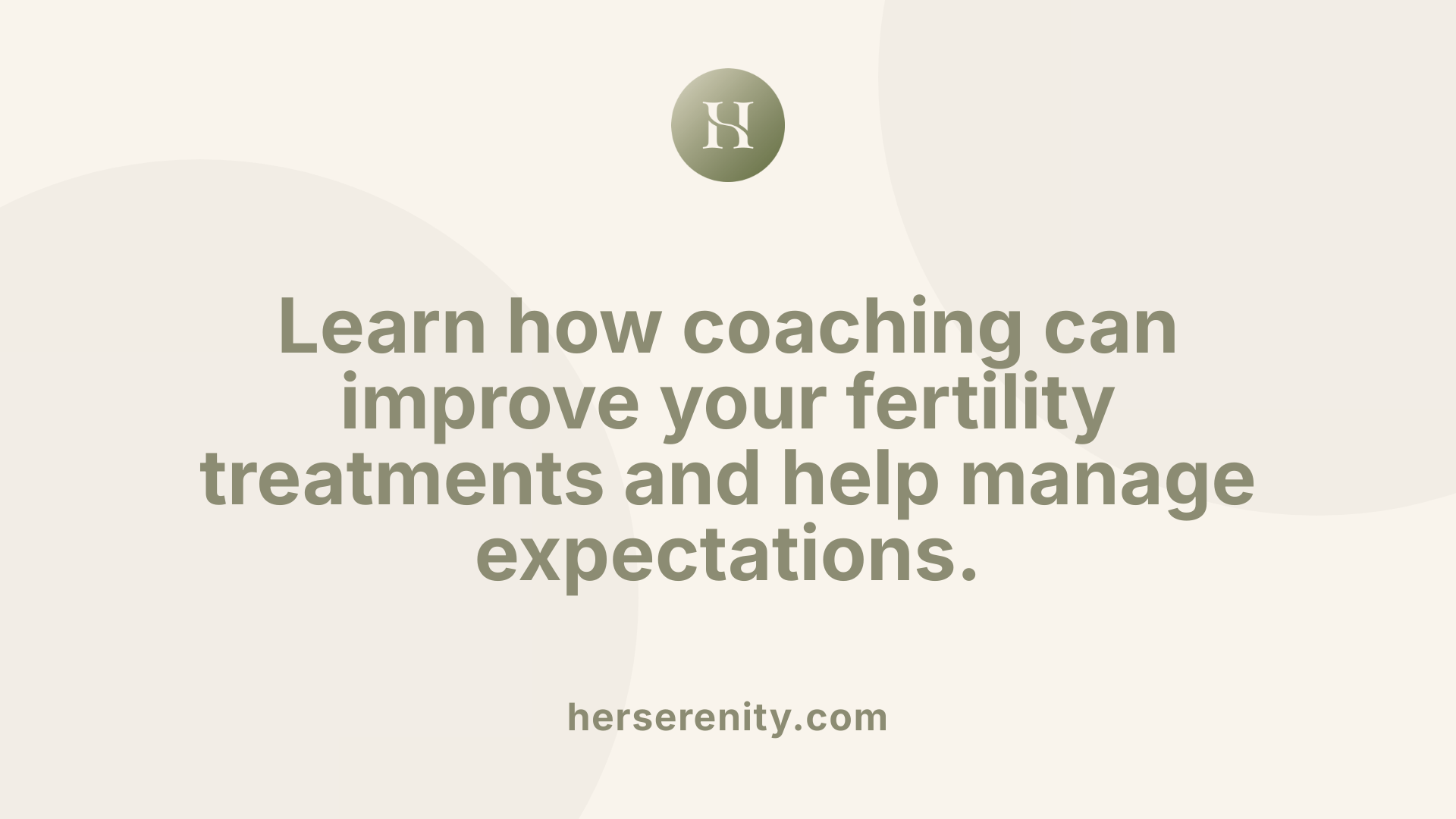 Learn how coaching can improve your fertility treatments and help manage expectations.