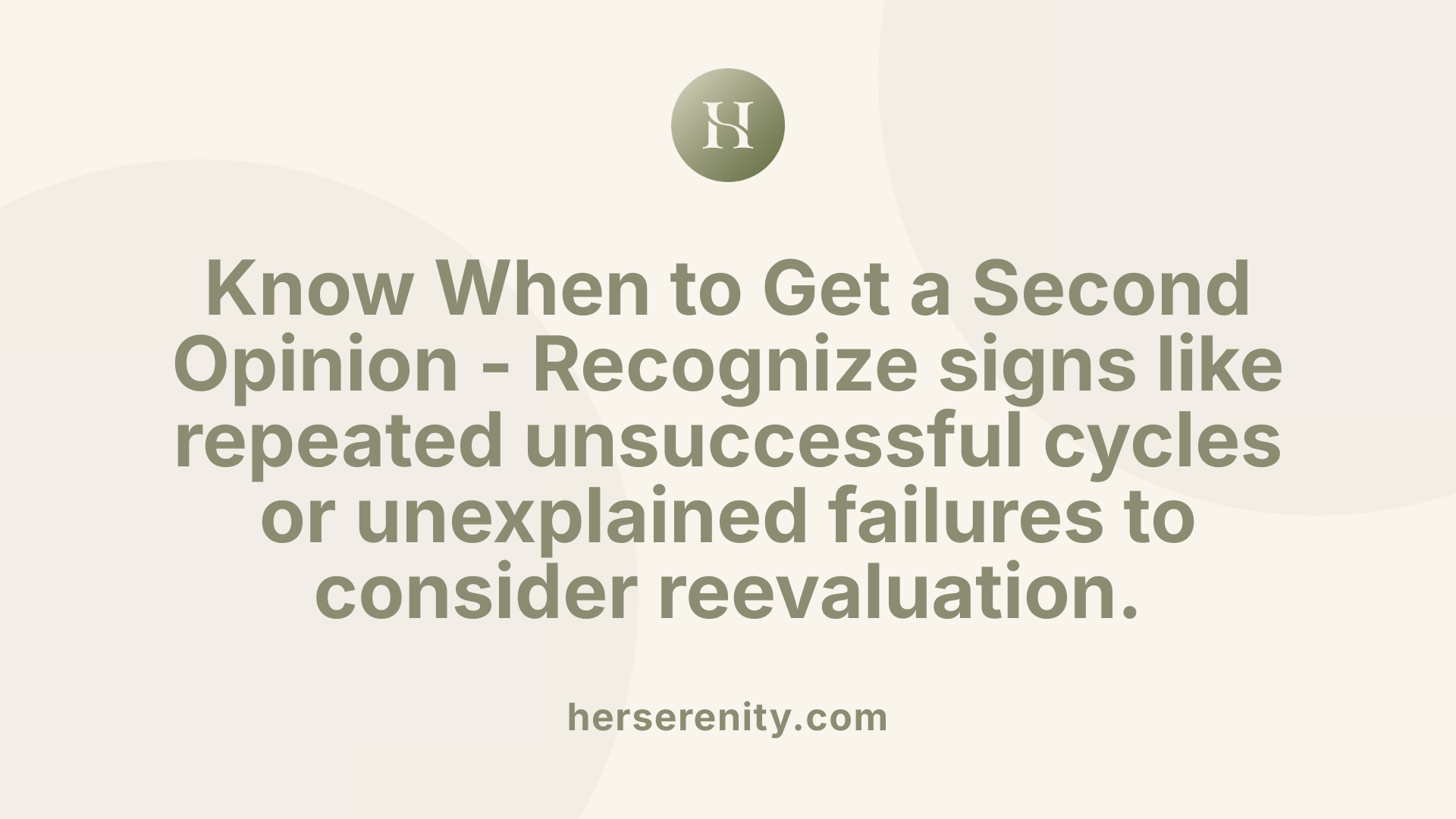 Know When to Get a Second Opinion - Recognize signs like repeated unsuccessful cycles or unexplained failures to consider reevaluation.