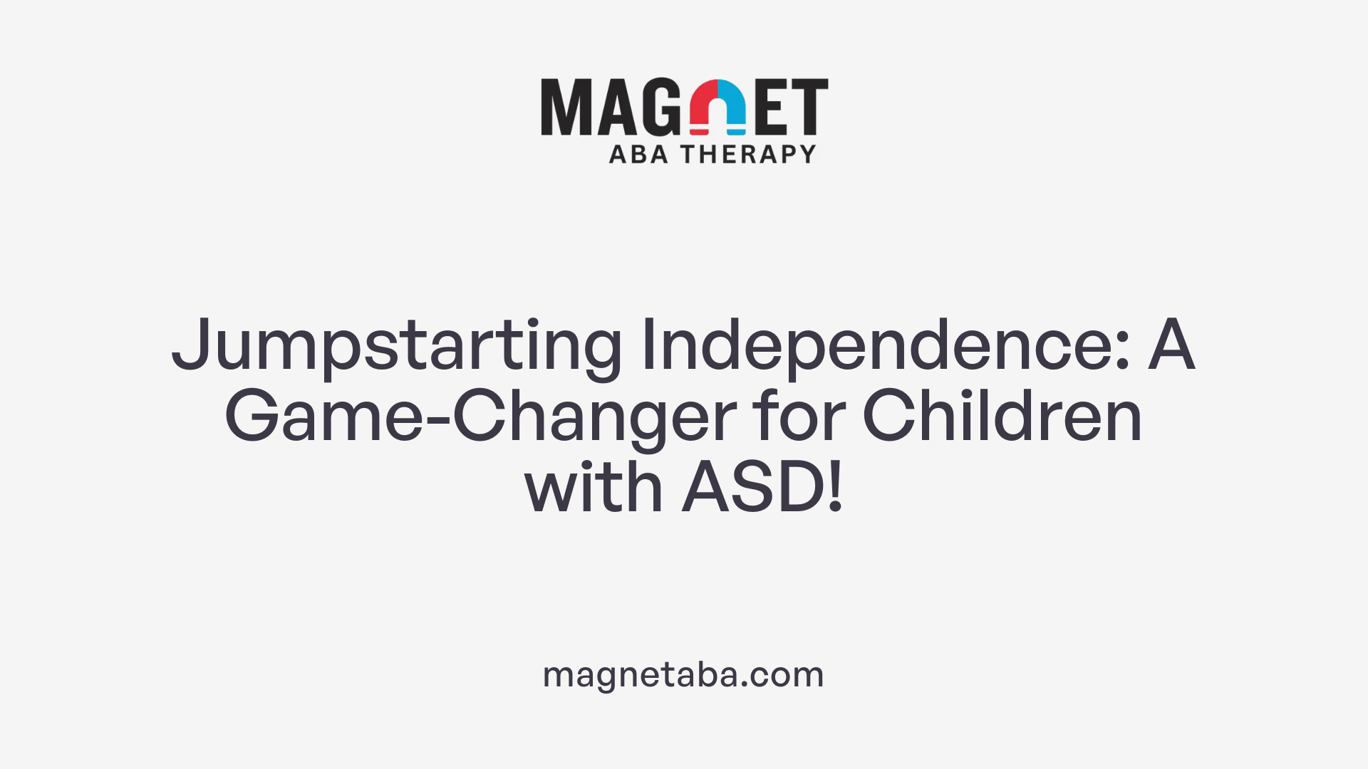 Jumpstarting Independence: A Game-Changer for Children with ASD!