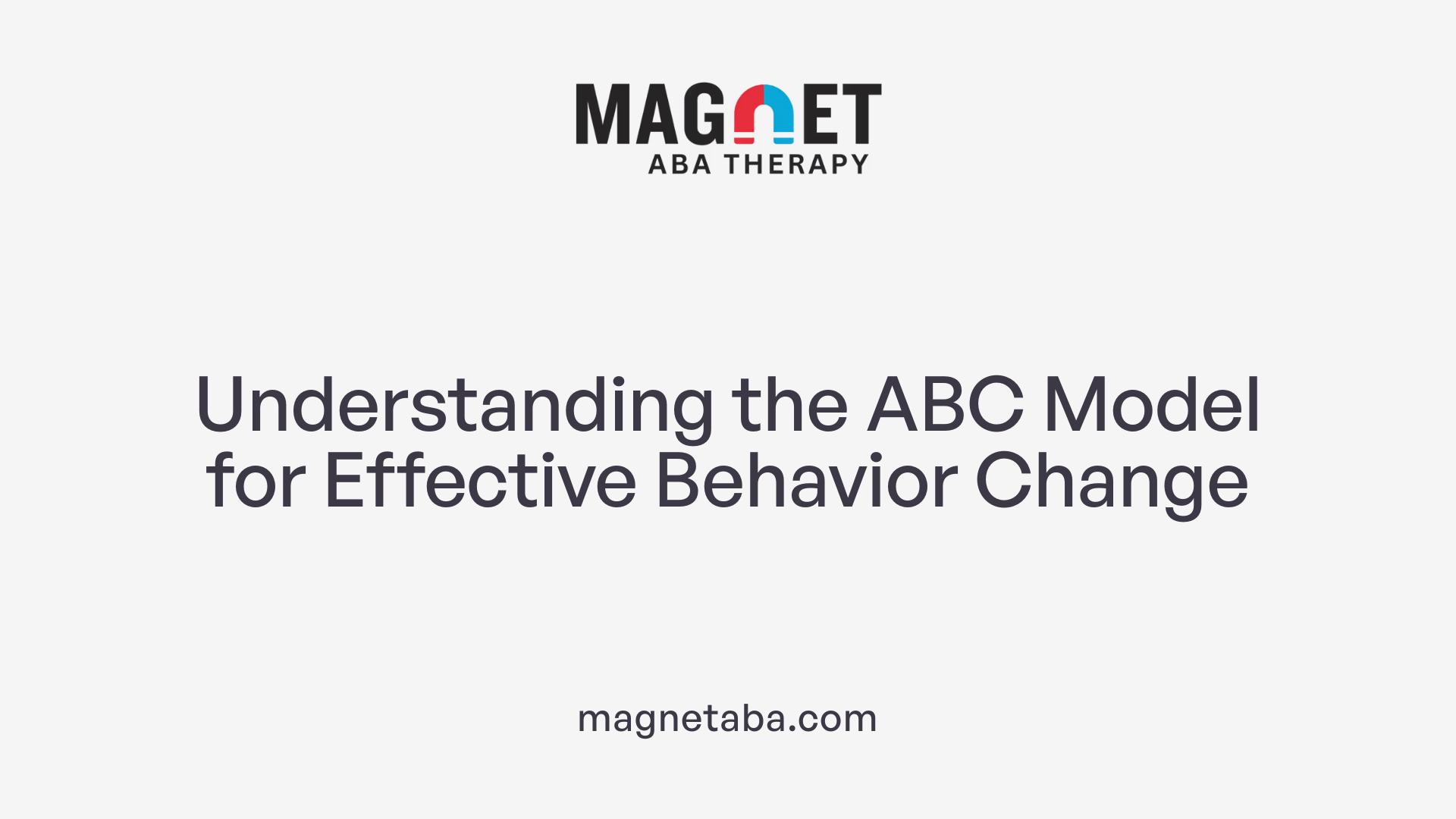 Understanding the ABC Model for Effective Behavior Change