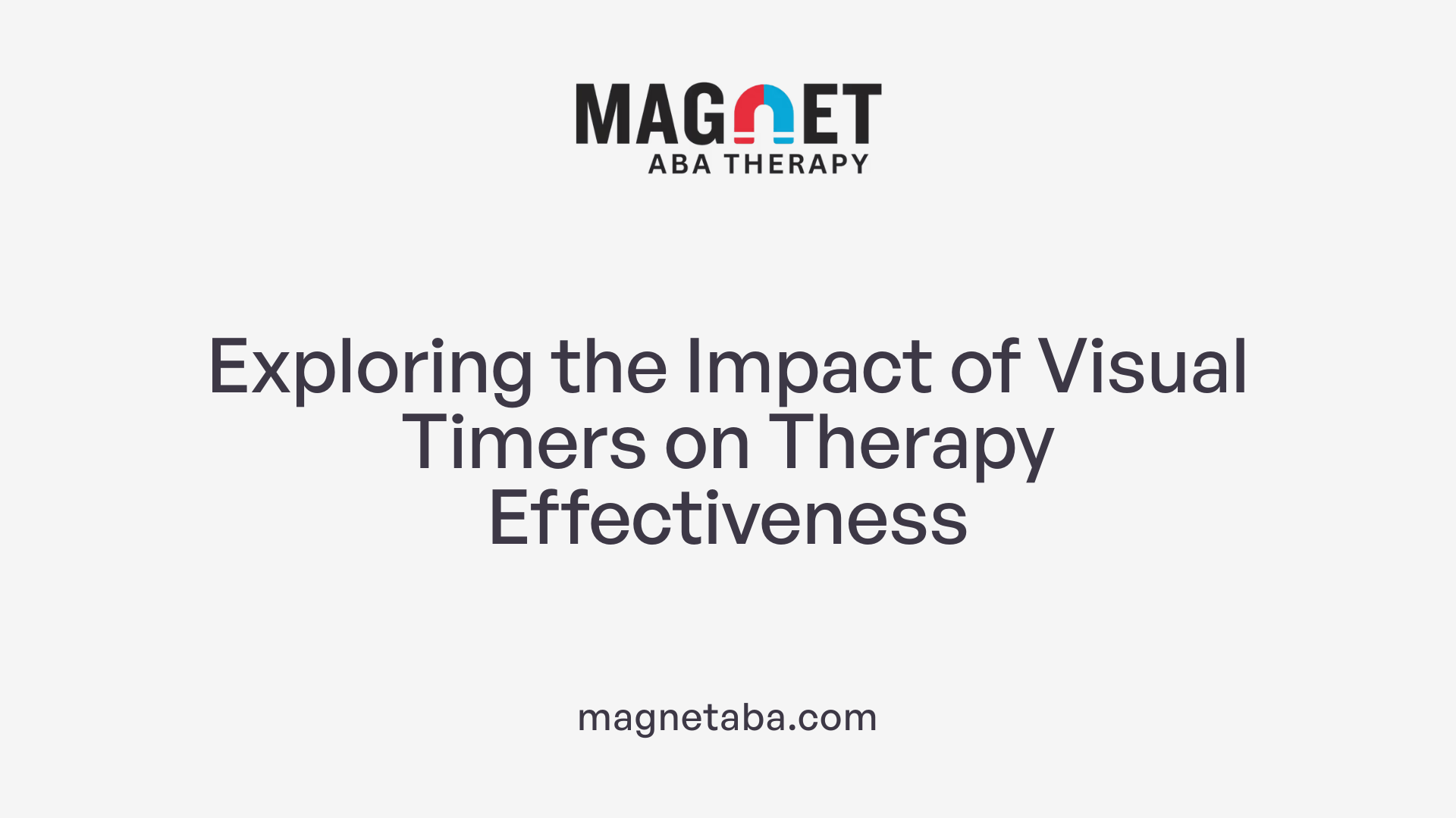 Exploring the Impact of Visual Timers on Therapy Effectiveness