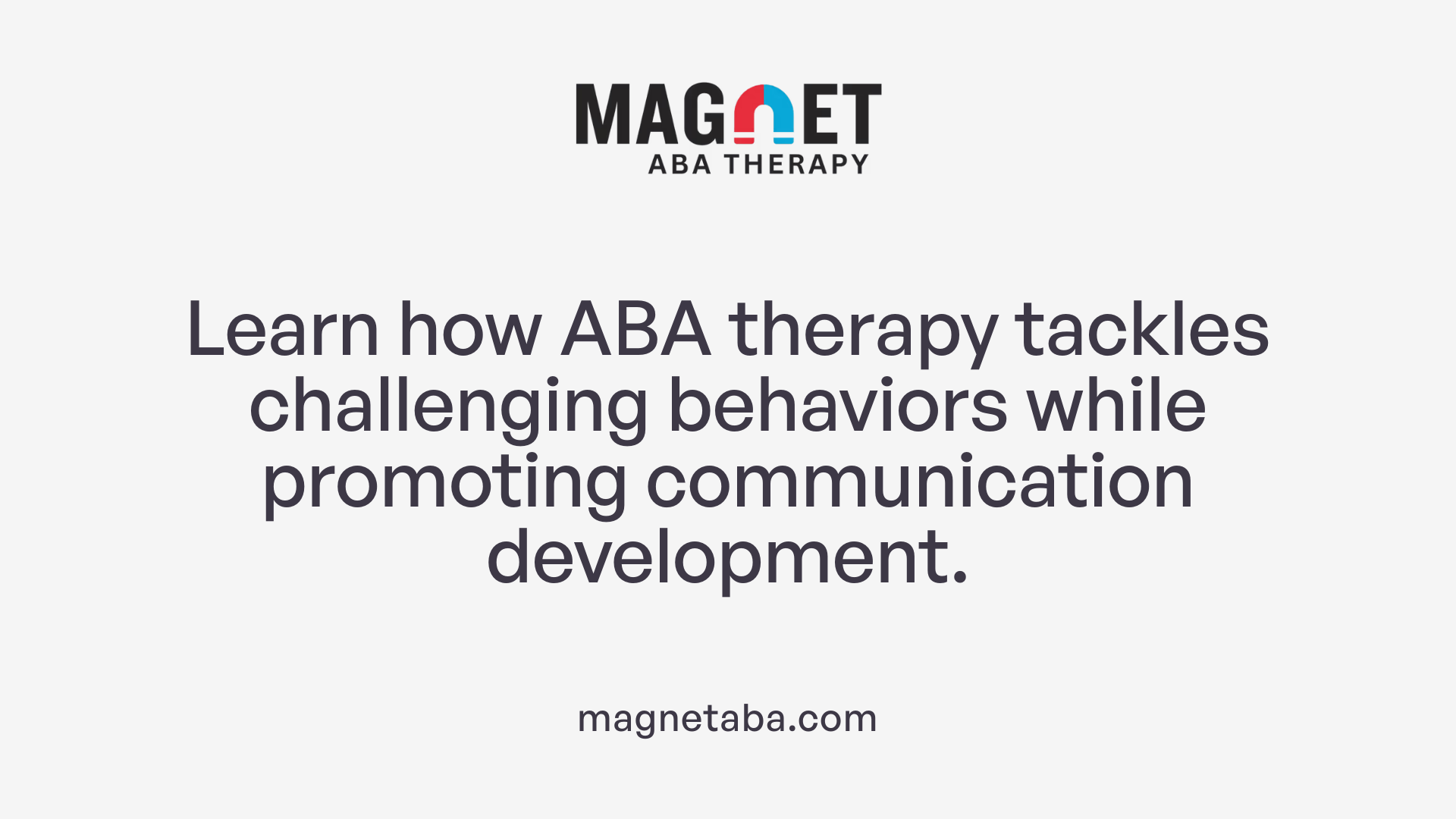 Learn how ABA therapy tackles challenging behaviors while promoting communication development.