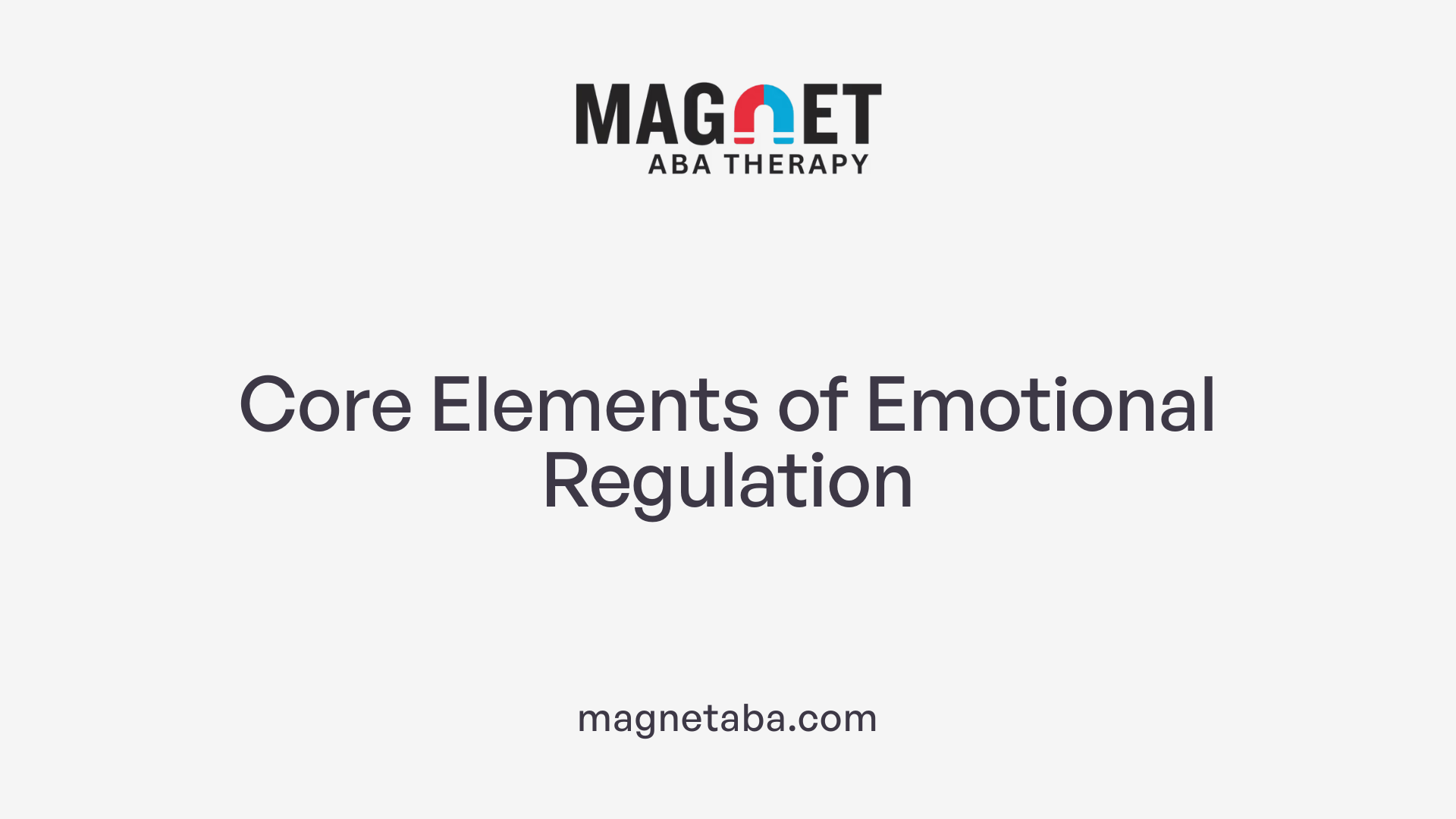Core Elements of Emotional Regulation
