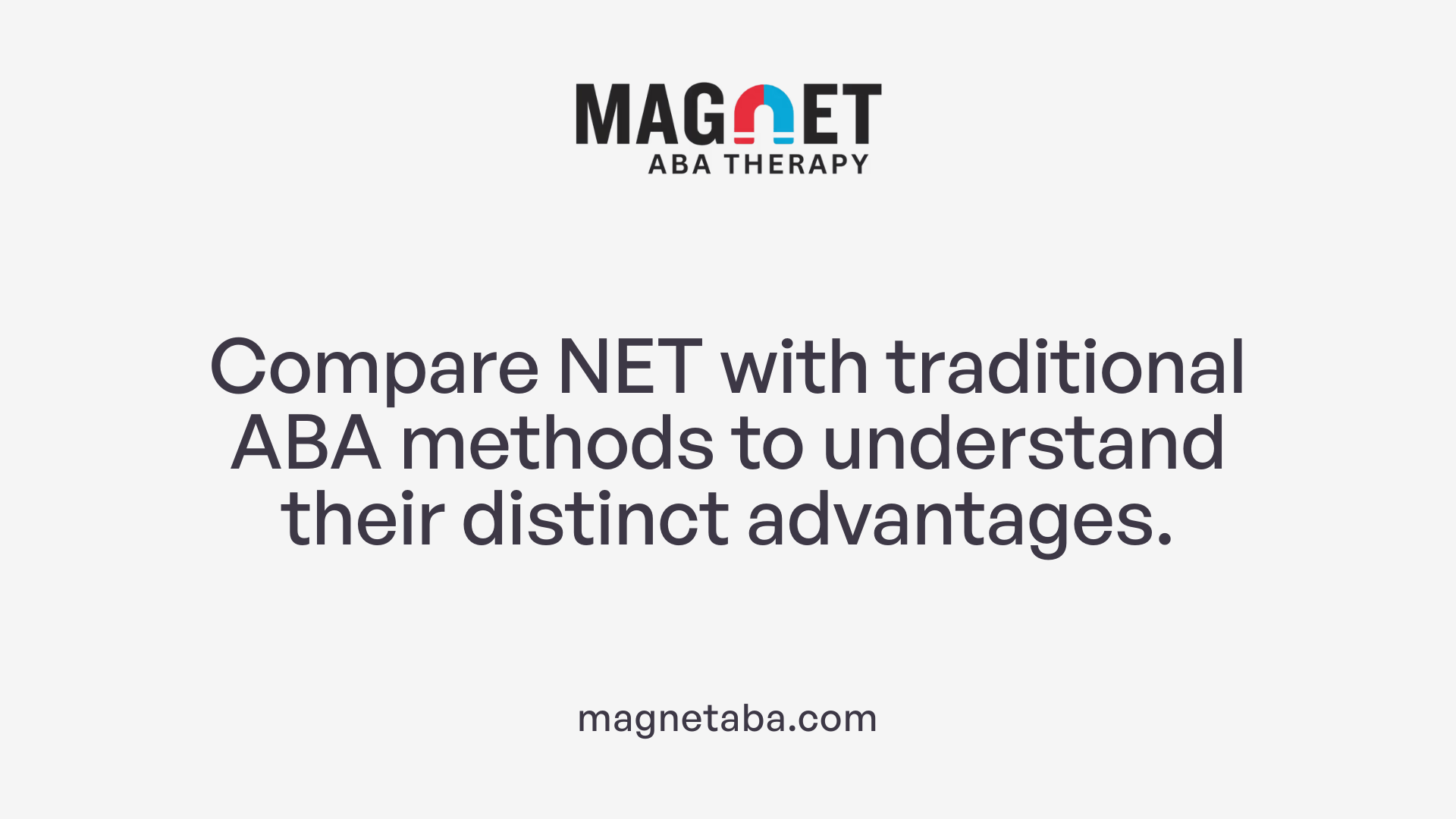 Compare NET with traditional ABA methods to understand their distinct advantages.