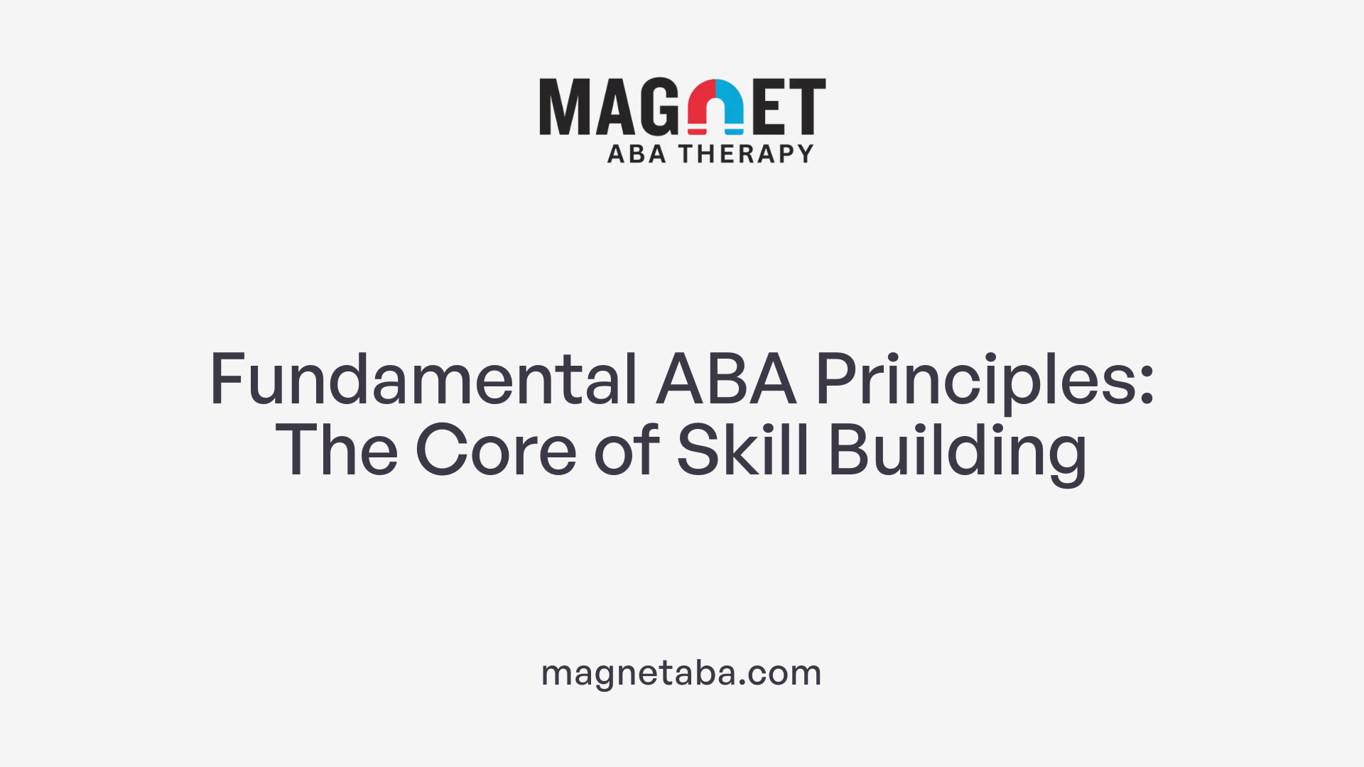 Fundamental ABA Principles: The Core of Skill Building