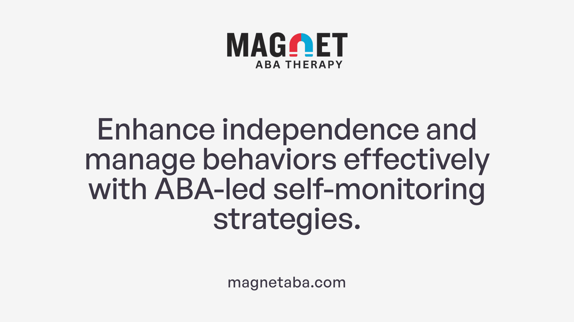 Enhance independence and manage behaviors effectively with ABA-led self-monitoring strategies.