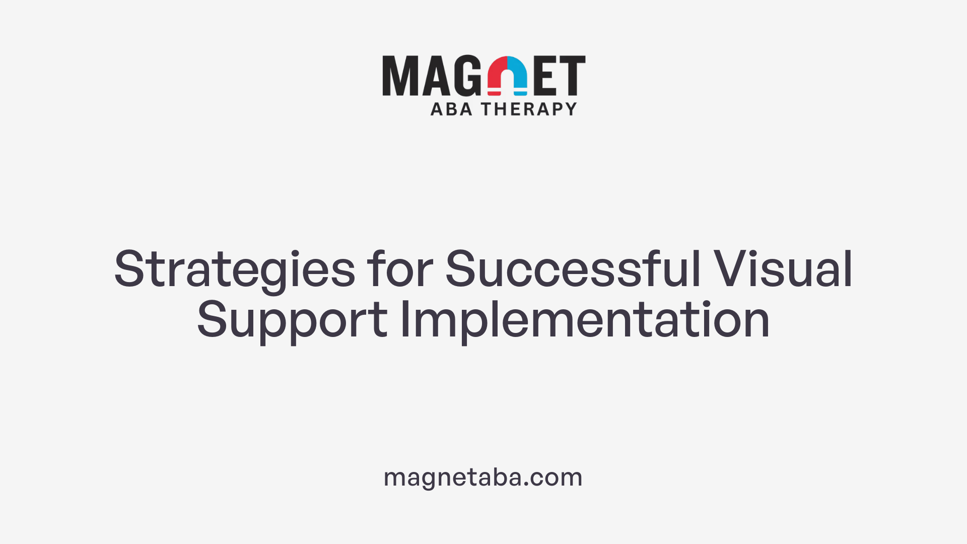 Strategies for Successful Visual Support Implementation