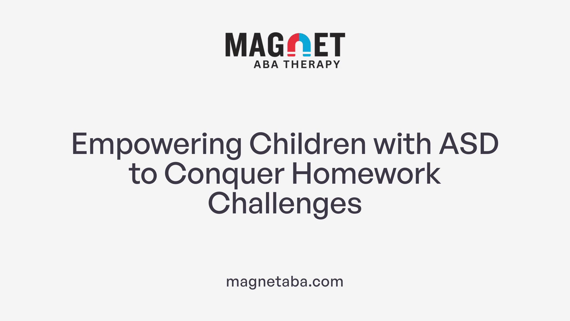 Empowering Children with ASD to Conquer Homework Challenges