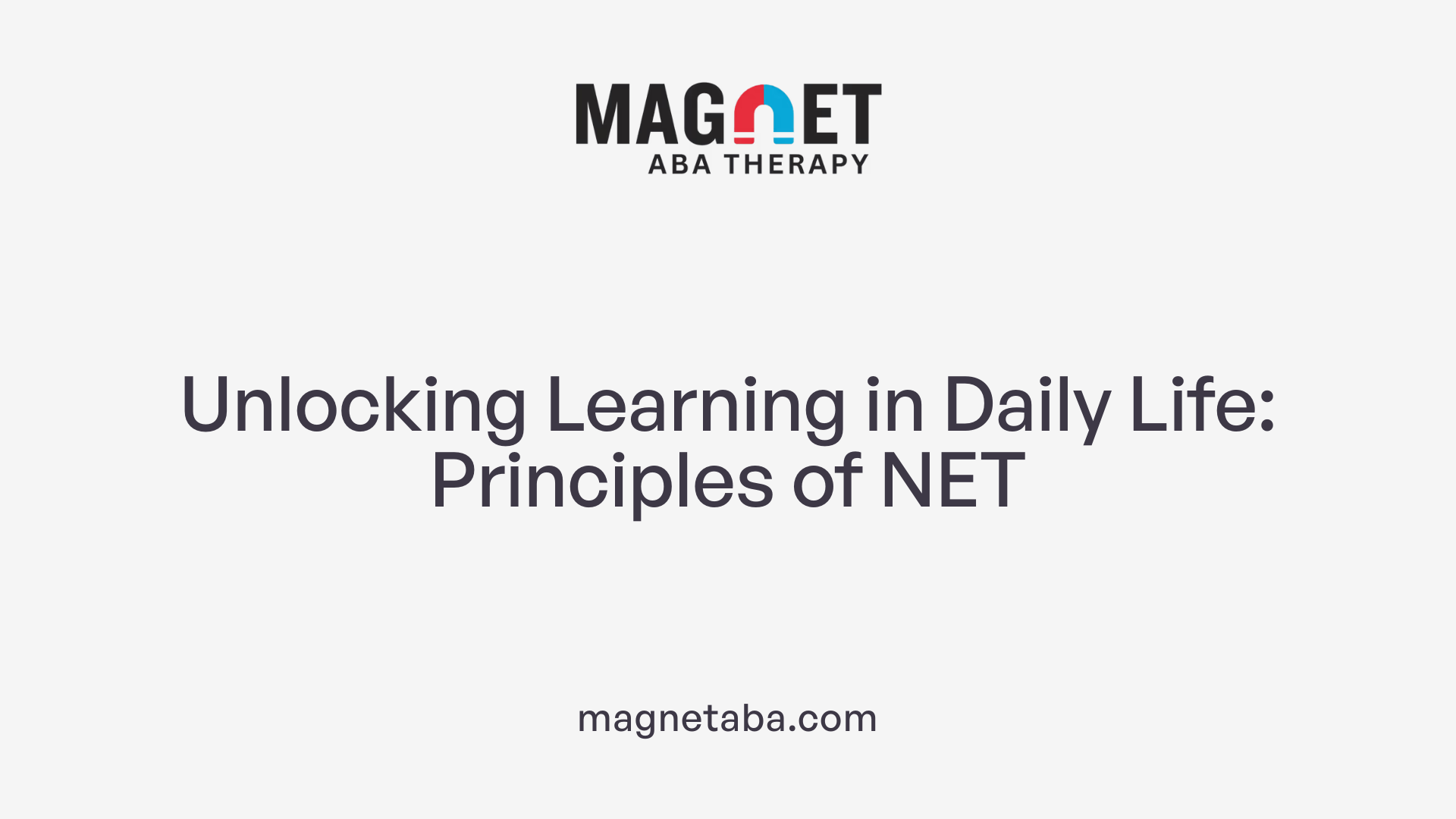 Unlocking Learning in Daily Life: Principles of NET