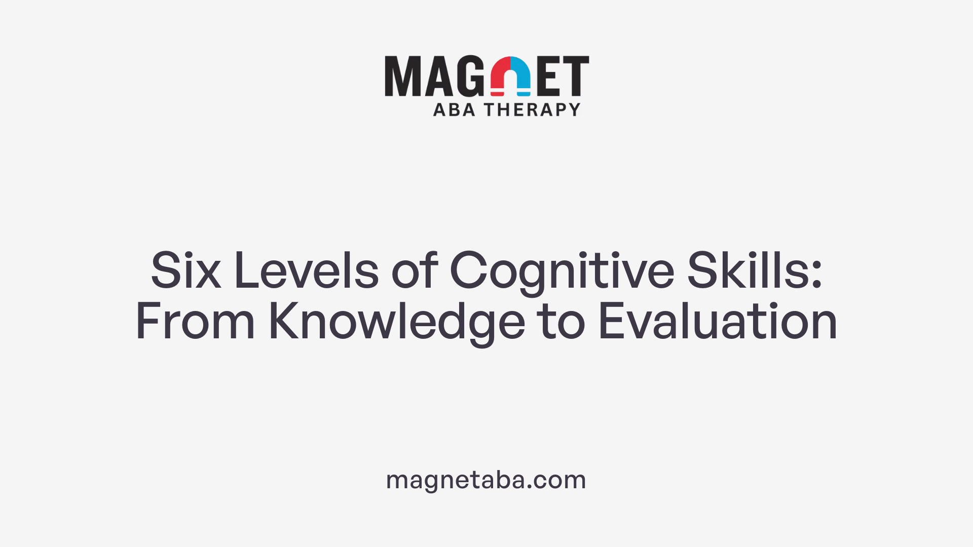Six Levels of Cognitive Skills: From Knowledge to Evaluation