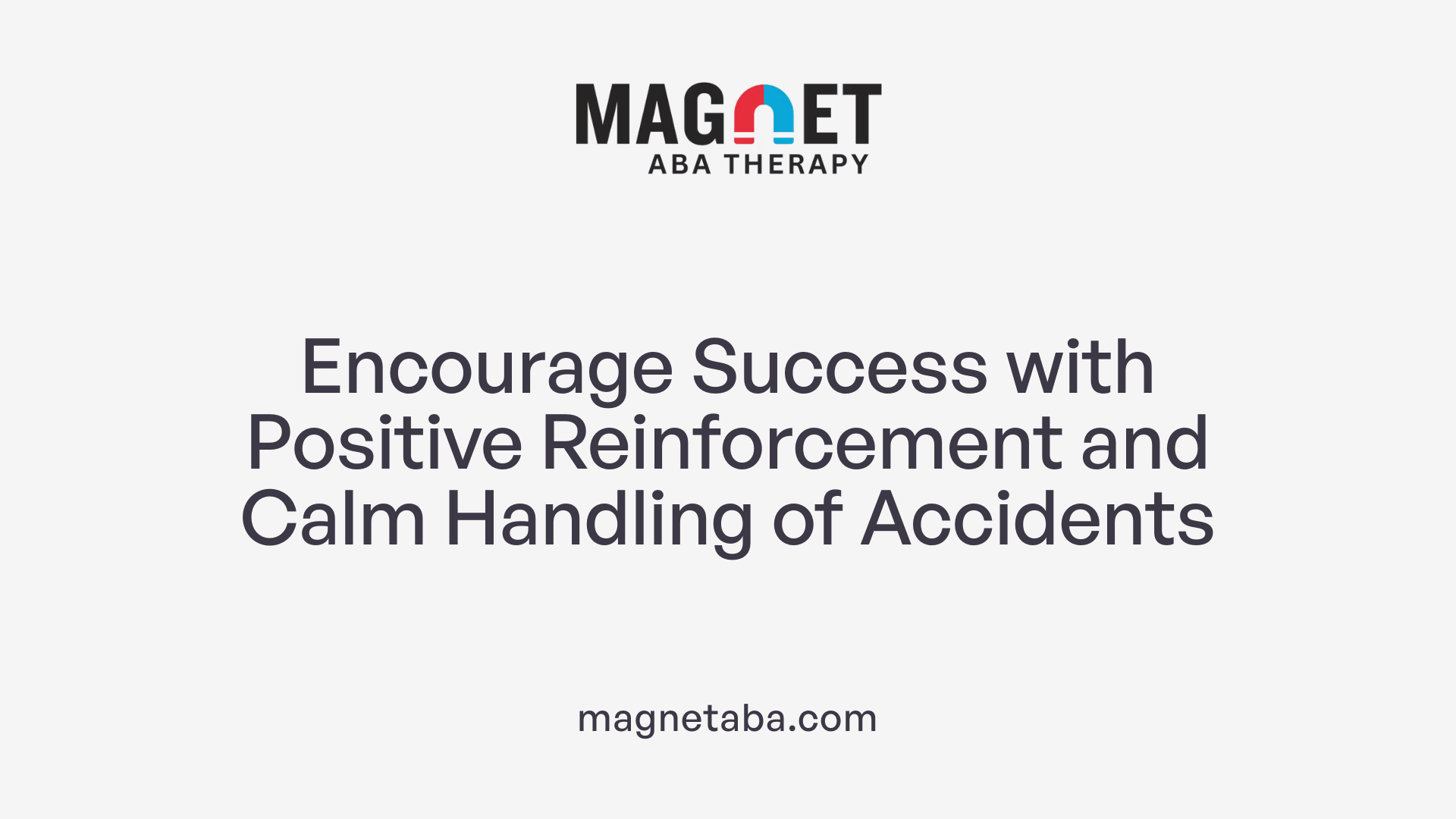 Encourage Success with Positive Reinforcement and Calm Handling of Accidents