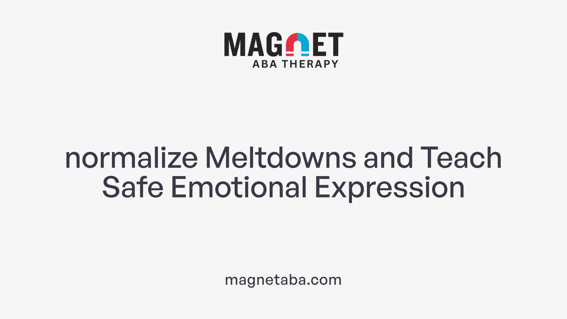  normalize Meltdowns and Teach Safe Emotional Expression