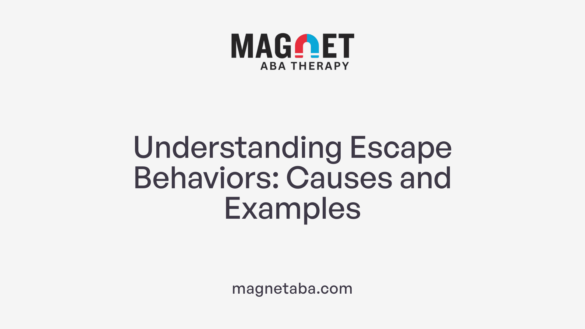 Understanding Escape Behaviors: Causes and Examples